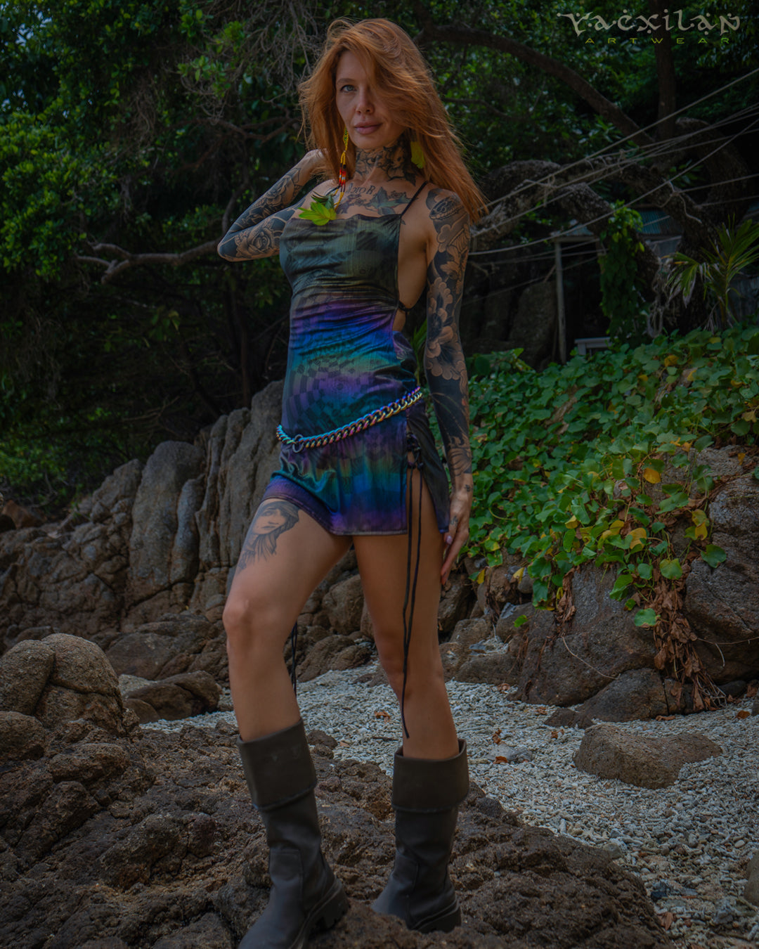 Mini BOMB DRESS / Holographic Rainbow - MATZOKIO